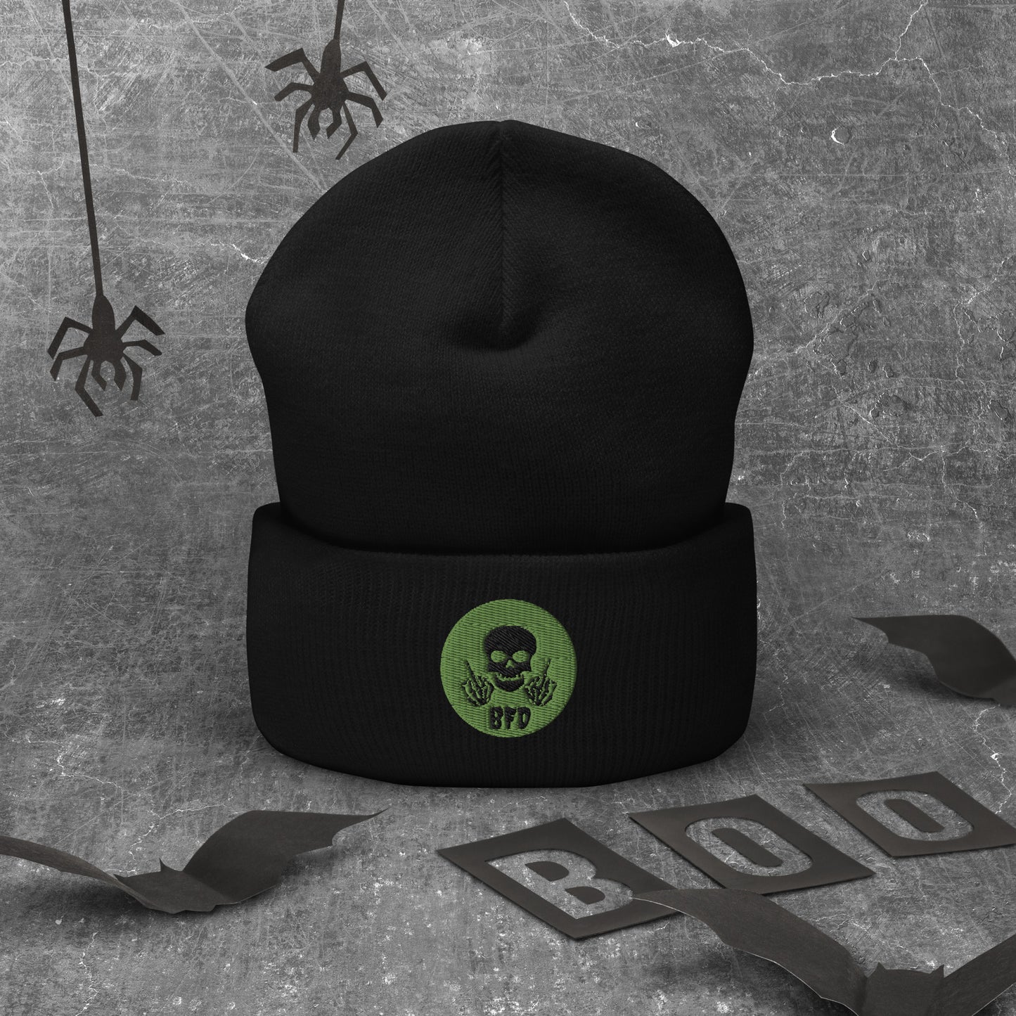 Skull Cuffed Beanie