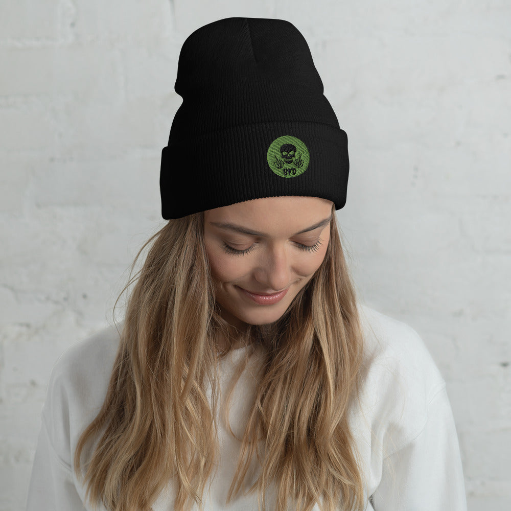 Skull Cuffed Beanie